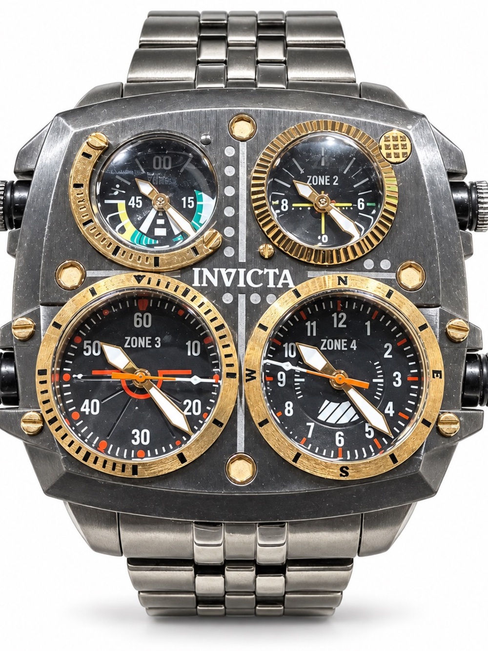 Invicta Aviator Zulu Time 50661 Gunmetal 50mm Watch